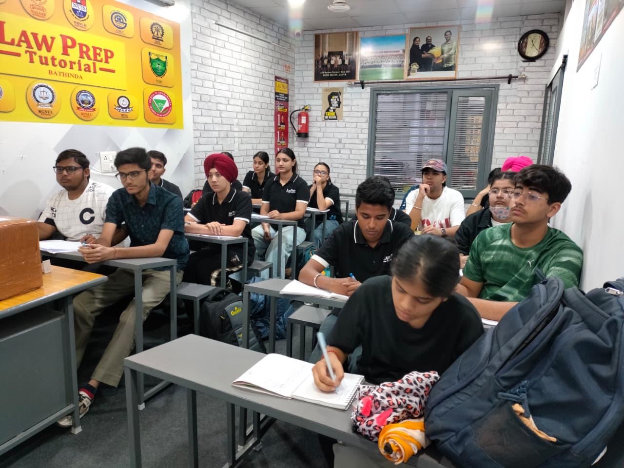 Engaged batch — Law Prep Tutorial Bathinda classroom